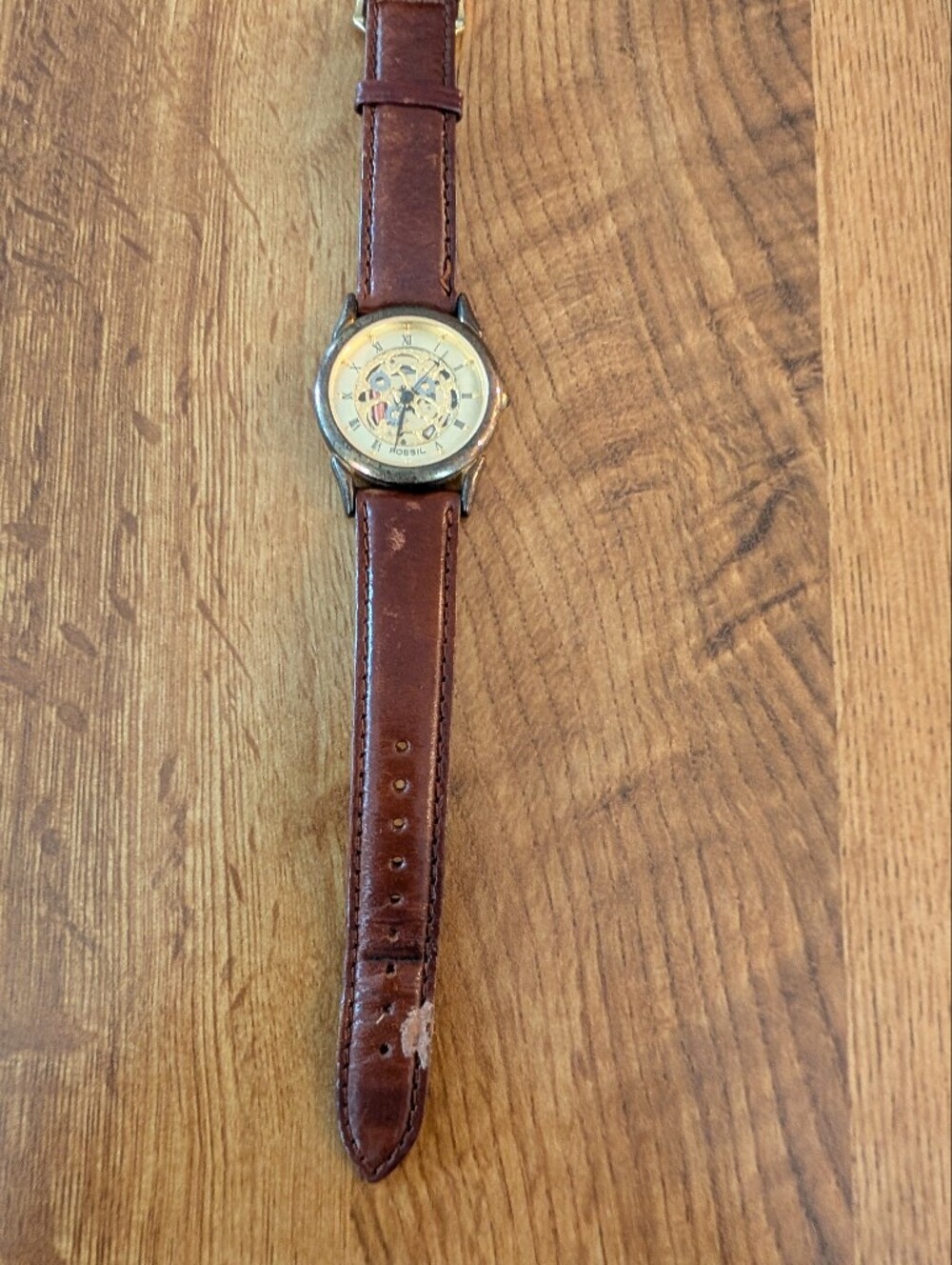 Fossil Skeleton Dial Watch Mens